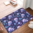 thumbnail image 4 of Uemuo Blue Skull Crystal Printed Door Mat Indoor Doormat 16"x24",Front Back Door Mats Non Slip Entrance Rugs,Inside Doormats for Entryway, 4 of 9