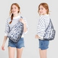 thumbnail image 2 of Exotic Floral Sling Backpack – Palm Leaf & Tropical Flowers Pattern, Durable Anti-Theft Pack for Students, 2 of 4