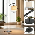 thumbnail image 4 of Smart Led Floor Lamp for Living Room,Modern Dimmable Standing Lamp with APP Control & RGB Colors Tall Lamp with Hanging Lampshade for Living Room, Bedroom, Office, 4 of 7