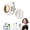 White, variant on 360° Rotatable Portable Mini Clip-on Fan, 3-Speed Suspended Whirlwind Cooler for Outdoor Travel Office Accessories