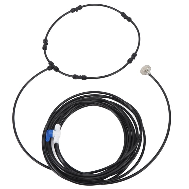 26ft Tube Outdoor Misting Fan Kit, Water Spray Ring Fan Misting Tube Cooling System For Hot Summer Days
