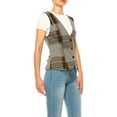 thumbnail image 2 of Women's Dressy Casual Racerback Vest Three Button Tuxedo Suit Waistcoat, 2 of 6