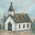 thumbnail image 2 of Holden, Jennifer 26x26 Gold Ornate Wood Framed with Double Matting Museum Art Print Titled - Chapel on the Hill, 2 of 4