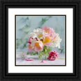 thumbnail image 1 of Gardner, Sarah 15x15 Black Ornate Wood Framed with Double Matting Museum Art Print Titled - Petite Bouquet, 1 of 4
