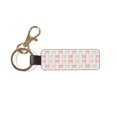 thumbnail image 3 of Keychain 6×3.1×1inpu Leather With Delicate Touch And Strong Recognition Is Used For Daily Travel, Work And Picnic Elegant Pastel Satin Ribbon Bow Pattern, 3 of 8