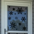 thumbnail image 4 of Winter Snowflakes Christmas Decals and Decor Vinyl Lettering Decal Stickers Self Adhesive - XL Set- Qty 20 - Sizes Range from 4"-12" - Color: Metallic Silver, 4 of 6