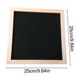 thumbnail image 3 of JHyouerji Felt Letter Board,Black Handmade Wood Frame Changeable Message Sign,10×10 Inch Felt Board Decor for Home Office Party Holiday Display, 3 of 7
