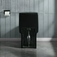 thumbnail image 5 of ABRUZZO One-Piece Toilet, 1.1/1.60 GPF Water-Efficient Dual-Flush Elongated Comfort Height Floor Mounted, Standard-Size Toilet with Soft Closing Seat Included, 23T02-Matte Balck, 5 of 15