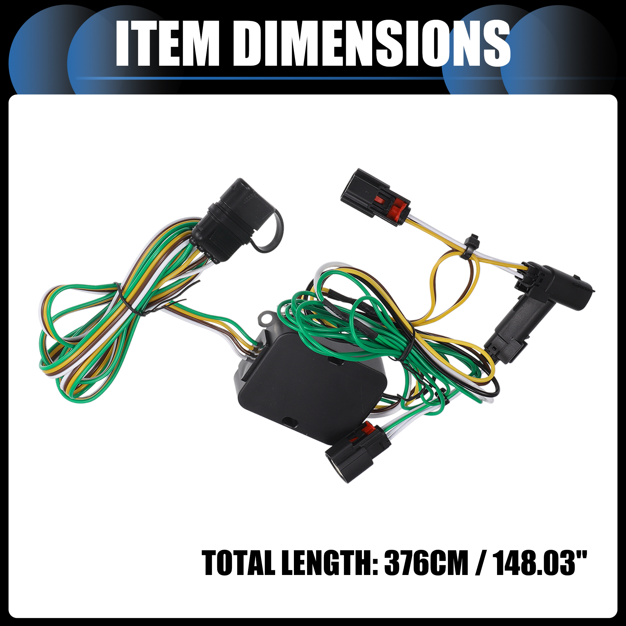 Unique Bargains Vehicle 4-Pin Trailer Wiring Harness Kit, for Chrysler Pacifica 2017-2018