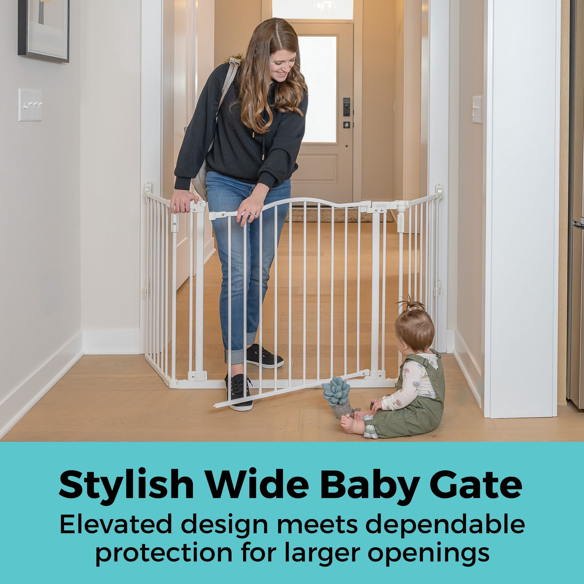 Deluxe Decor Universal Fit Gate - White