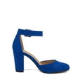 thumbnail image 3 of Zapatos DREAM PAIRS Angela Tacones de Gamuza Azul Real Talle 8.5, 3 of 7
