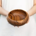 thumbnail image 2 of Rainforest Bowls Rounded Teak Wood Bowl - Medium 2-Pack, 2 of 5