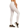 thumbnail image 2 of Women & Plus Cotton High Waist Full Length Cotton Workout Leggings (WHITE, S), 2 of 3