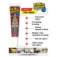 Flex Glue Strong Rubberized Waterproof Adhesive Sealant, 4 Ounce, Clear