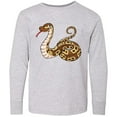 thumbnail image 3 of Inktastic Cute and Cuddly Ball Python snake Long Sleeve Youth T-Shirt, 3 of 5