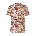 thumbnail image 3 of Rocae Colorful Seashells for Breathable Men's Baseball T-Shirt Fashionable Casual Baseball Jersey, Moisture-wicking Sportswear X-Large, 3 of 9