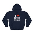 thumbnail image 2 of I Love Being a Black Woman Unisex Hoodie, S-5XL Black Pride, 2 of 4