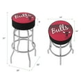 thumbnail image 2 of Trademark Gameroom Chicago Bulls Hardwood Classics Bar Stool with Padded Seat, 2 of 5