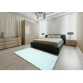 thumbnail image 5 of Ahgly Company Machine Washable Indoor Round Contemporary Light Slate Blue Area Rugs, 3' Round, 5 of 7