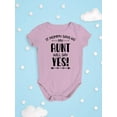 thumbnail image 3 of My Aunt Will Say Yes! Bodysuit Infant -Smartprints Designs,  12 Months, 3 of 4