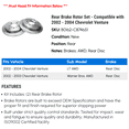thumbnail image 2 of Rear Brake Rotor Set - Compatible with 2002 - 2004 Chevy Venture 2003, 2 of 2