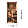 thumbnail image 3 of Taicans ‌Christmas Door Cover 71x35in - Santa Claus with Gifts & Snow Scene,Waterproof & Reusable Holiday Decor for Home/Store,Easy to Hang,Perfect for Christmas Party & Festive Season Decorations, 3 of 6