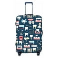 thumbnail image 2 of Goofa Dental Pattern Luggage Covers For Suitcase,Suitcase Cover Protector Fit 18-32 Inch Luggage-Large, 2 of 9