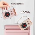 thumbnail image 2 of Small Portable Wireless Bluetooth Speakers, Cute Vintage Speaker for Home/Outdoor, 8-10hrs, Vinyl Record Player Style for Desk Bedroom Office Decor Party Gift Idea, Purple, 2 of 8