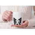 thumbnail image 7 of WIRESTER 11 Oz Ceramic Tea Cup Coffee Mug, Black Merle Border Collie Dog, 7 of 7