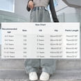 thumbnail image 3 of Nilvkv Girls Jeans, Jeans for Girls, High Waist Slim Wide Leg Stretchy Denim Pants Casual Summer Daily Wear Blue 13-14 Years, 3 of 8