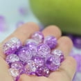 thumbnail image 6 of QZS Crackle Glass Beads,10mm/0.4in Round Crystal Craft Beads,100pack Jewelry Making Decoration,Earrings Making Supplies(Purple), 6 of 6