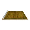 thumbnail image 2 of Ahgly Company Machine Washable Indoor Rectangle Abstract Yellow Modern Area Rugs, 3' x 5', 2 of 4