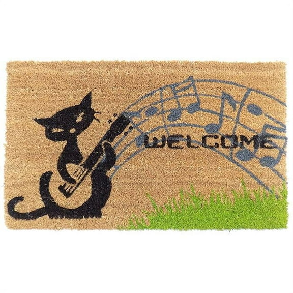 Imports Decor  Musical  Cat Door Mat