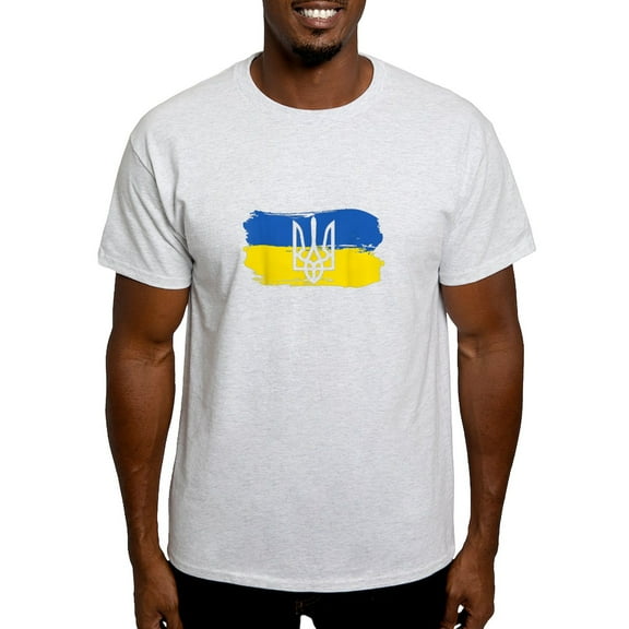 CafePress - I Stand With Ukraine Flag Emblem Map Patri T Shirt - Men's Classic Graphic T-Shirt