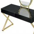 thumbnail image 5 of HomeRoots 42" Black and Gold Mirrored Dresser, 5 of 7