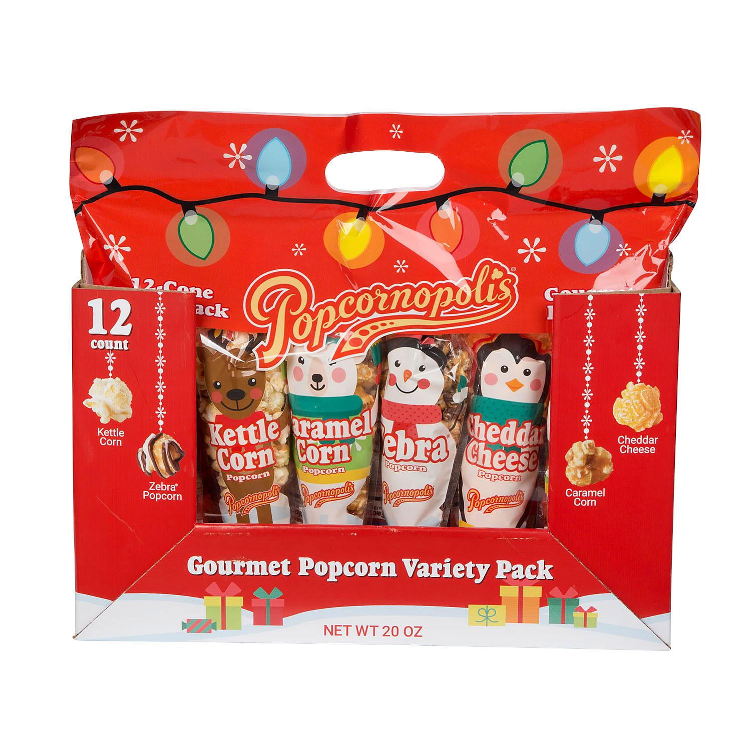 Popcornopolis 12Count Holiday Snack Pack
