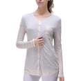 thumbnail image 6 of Richie House Women's Solid knit cardigan RH2032-B-M, 6 of 7