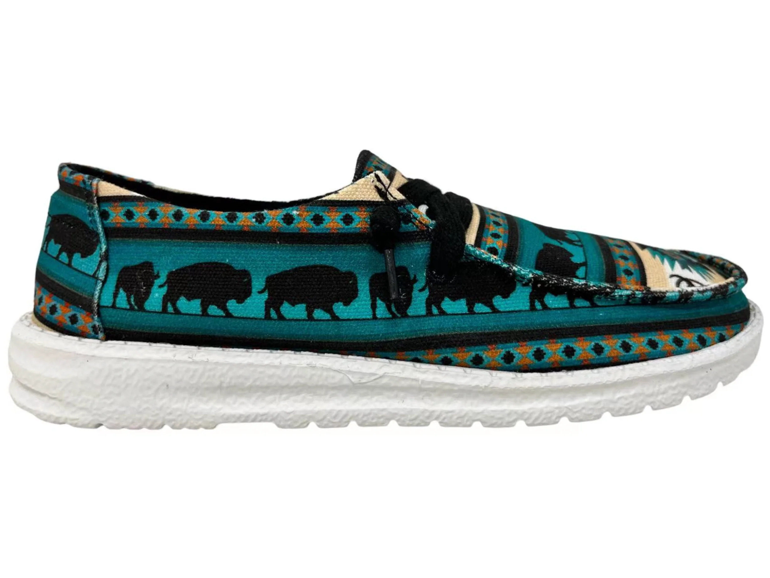 Gypsy Jazz Delilah Teal Slipon Shoes