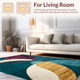 thumbnail image 2 of ODIKA 4' x 6' Machine Washable Non-Slip Area Rug, Contemporary Oval High Traffic Rug, Teal, 128362, 2 of 7