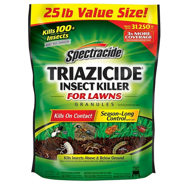 Spectracide Triazicide Insect Killer for Lawns, 25 lb. Bag of Granules
