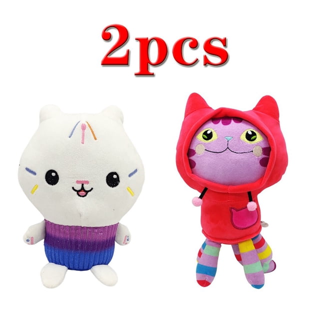 Gabby juguetes de peluche de casa de muñecas, Mercat Kawaii, animales de peluche lindos, sirena, gato, muñecas de peluche, regalos de cumpleaños y Navidad para niños