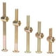 thumbnail image 1 of Kit surtido de 100 tuercas de tornillo M6 para conexión de muebles de acero al carbono galvanizado, 1 of 7