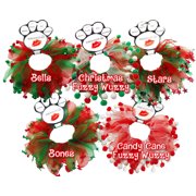 Christmas Pet, Dog and Cat Smoocher Pet Necklace, "Candy Cane Fuzzy, Christmas Bells, Christmas Fuzzy Wuzzy, Christmas Bones or Stars"