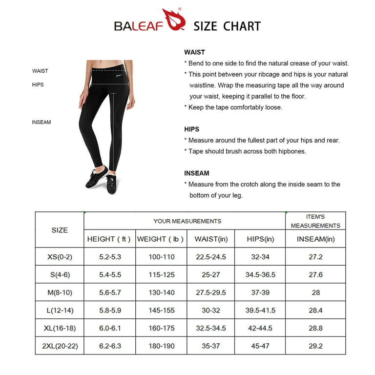 BALEAF Women's Hiking Pants Quick Dry with Zipper Pockets Running