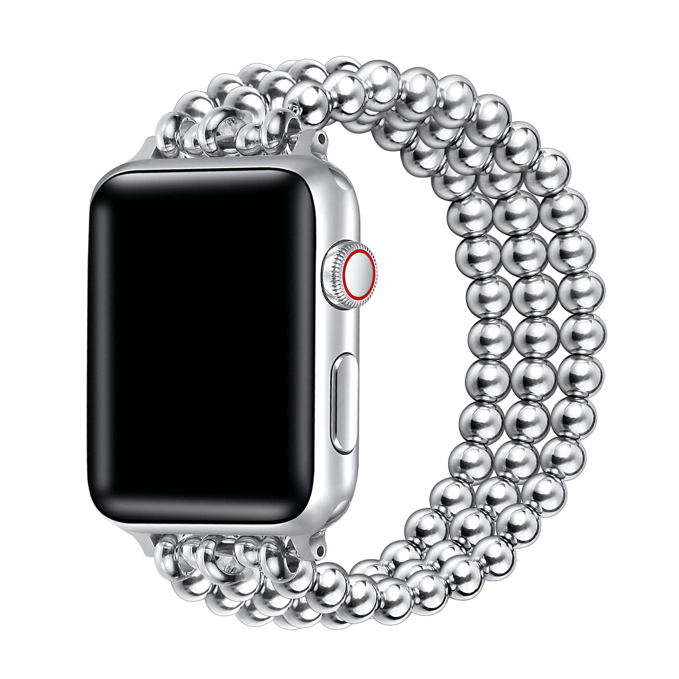 The Posh Tech★ゴージャスなビーズAPPLE WATCH BANDゴールド Posh Tech Gold Metallic Silicone Band for Apple Watch Series