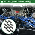 thumbnail image 2 of Unique Bargains Push to Connect Air Fittings 8mm / 5/16" Straight Through Air Line Quick Connector Plastic 10 Pcs Black Silver Tone, 2 of 7