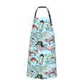 thumbnail image 2 of Pofeuu Cartoon Pirate Print Waterproof Apron with Pockets Adjustable Cooking Aprons Kitchen Bib for Baking Household Cleaning, 2 of 8