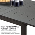 thumbnail image 4 of Patio Expandable Dining Table, Metal Aluminum Outdoor Dining Table for 6-8, Rectangular Table for Porch Lawn Garden Bistro(1 Table), 4 of 6