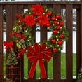 thumbnail image 5 of Christmas Garlands / Wreaths With Lights for Front Door, Material , Durability, Festive Holiday Decoration for Home, Wall, Indoor & Outdoor Use, Create Warm and Welcoming Environment, 1PC, 5 of 7