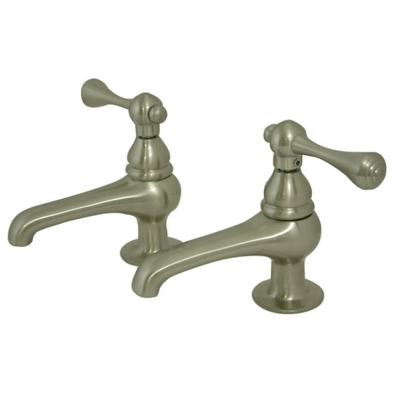 Kingston Brass Restoration Basin Tap Faucet in Brushed Nickel